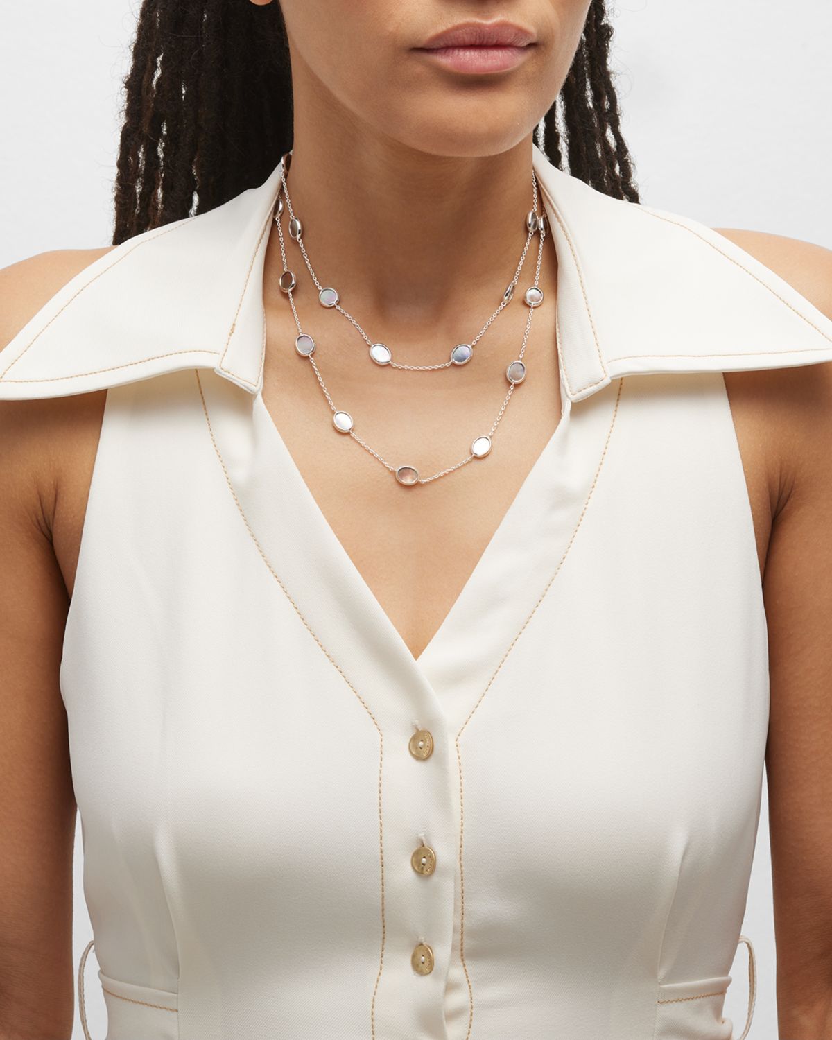 Ippolita Sterling Silver Polished Rock Candy Long Confetti Necklace