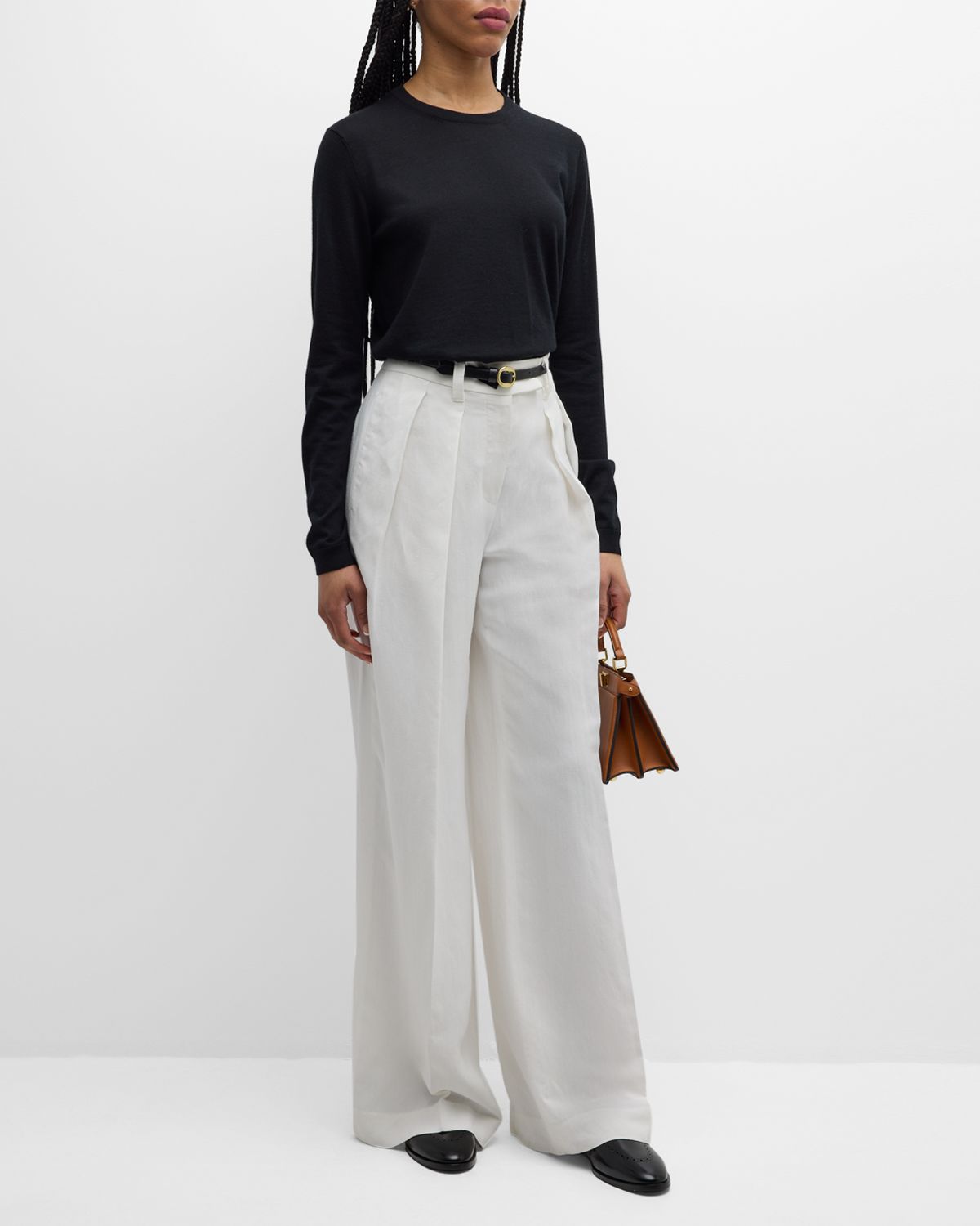 Ralph Lauren Collection Cashmere Jersey Knit Crewneck