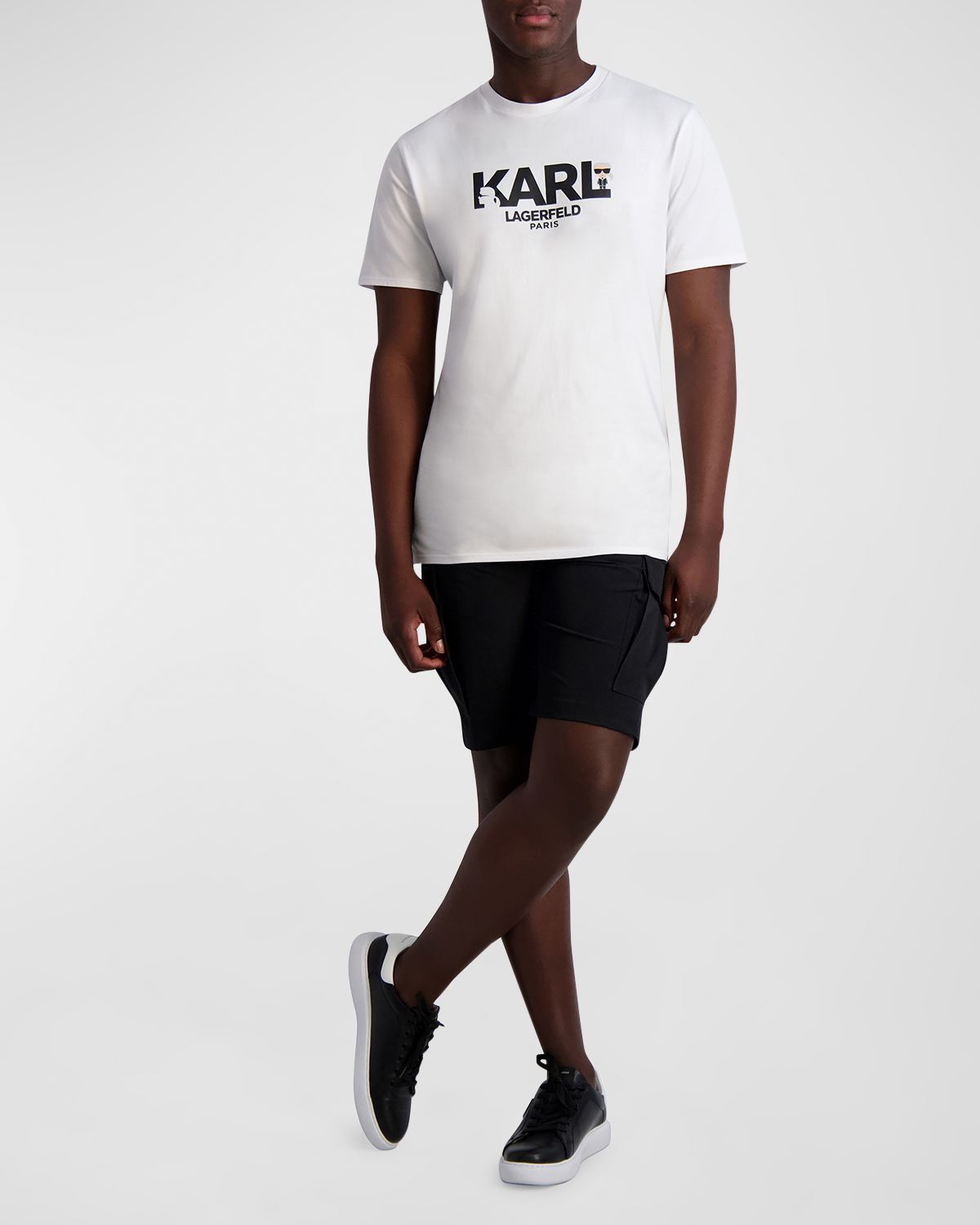 Karl Lagerfeld Paris Men 's Athletic Cargo Shorts
