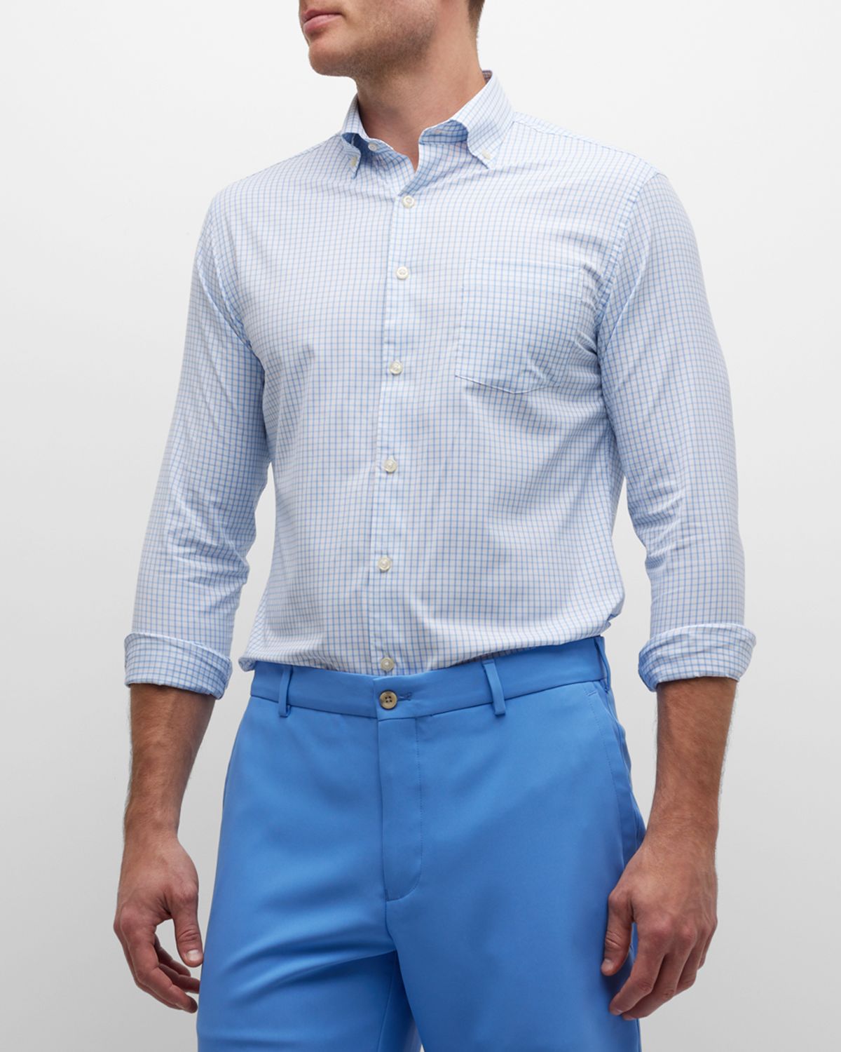 Peter Millar Men 's Hanford Performance Twill Sport Shirt