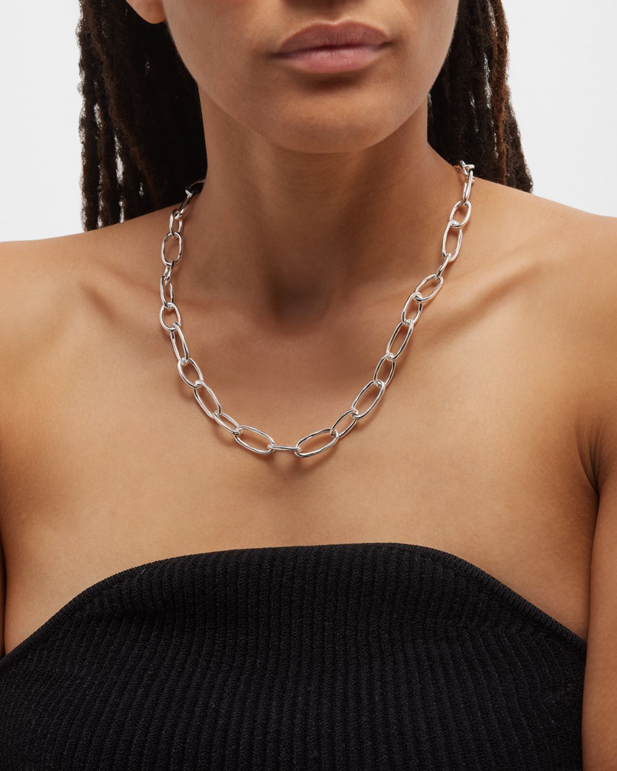 Ippolita 925 Classico Faceted Oval Link Necklace