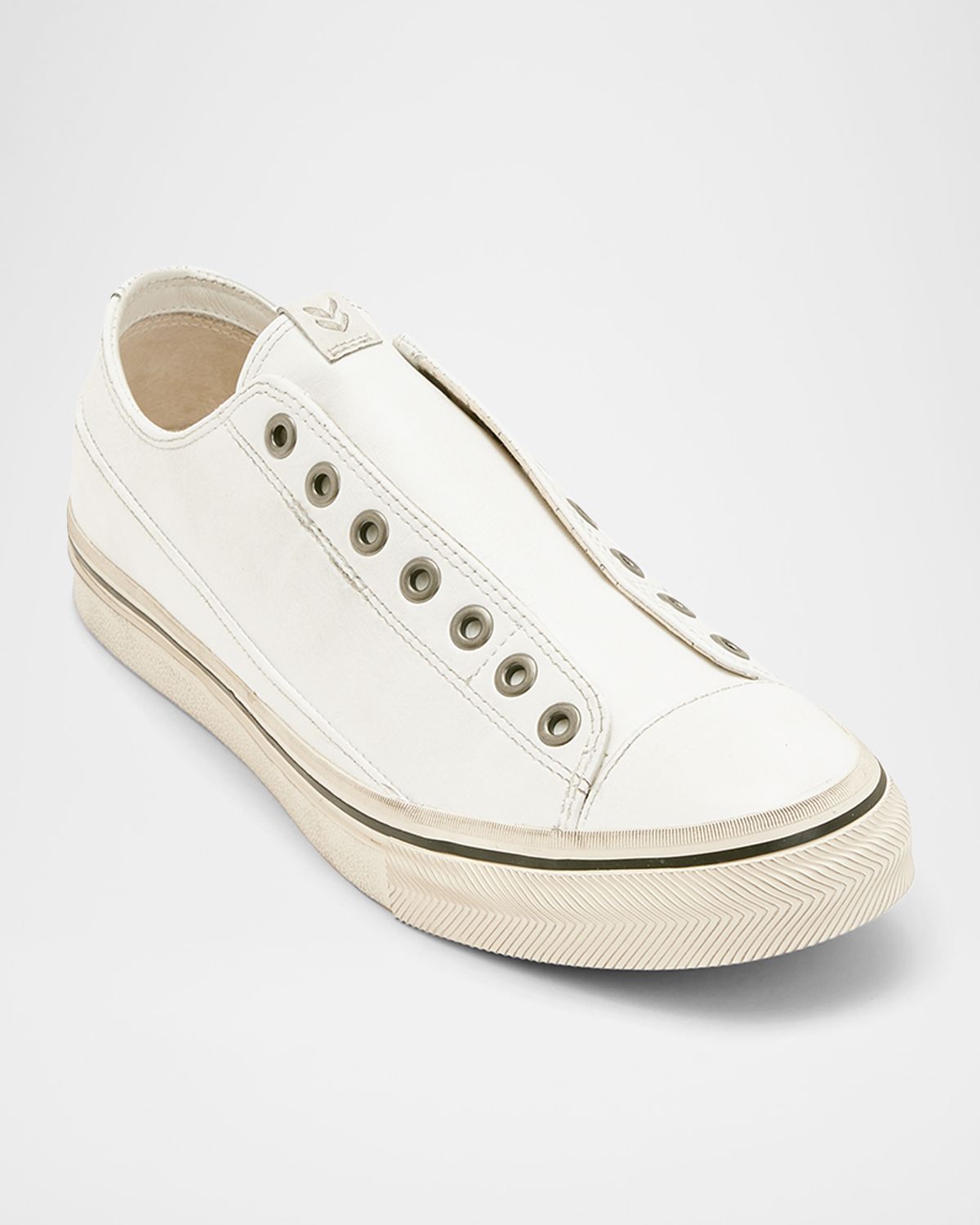 John Varvatos Men 's Vulc Laceless Low Top Leather Shoes