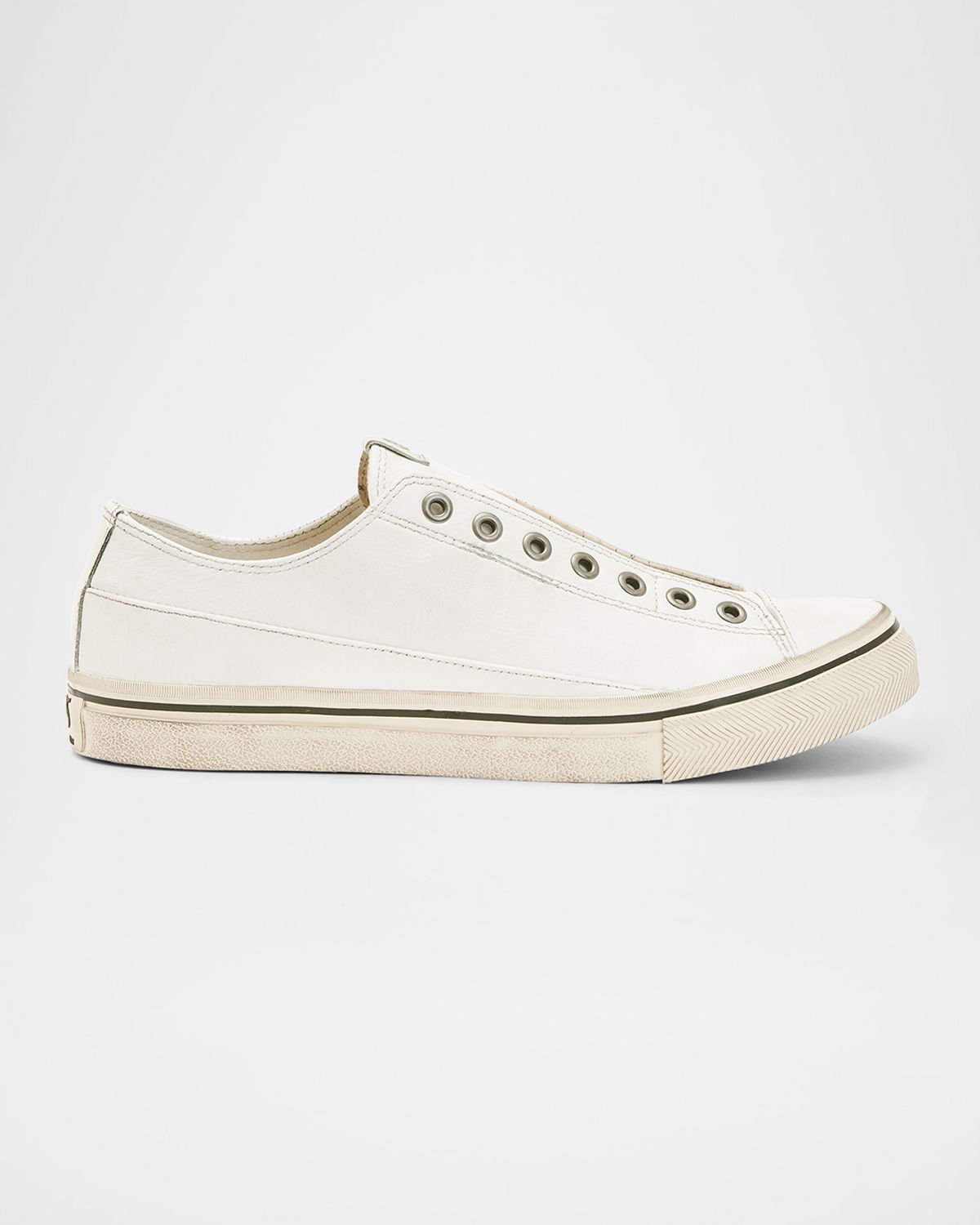 John Varvatos Men 's Vulc Laceless Low Top Leather Shoes
