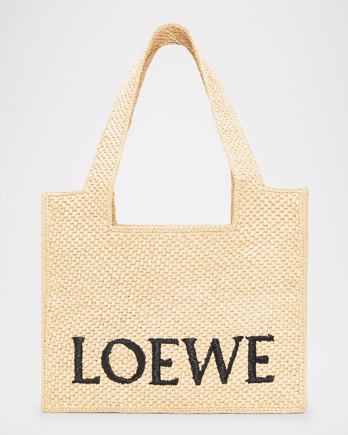 Loewe x Paula 's Ibiza Font Logo Medium Tote Bag in Raffia | Thumbnail 9 Loewe x Paula 's Ibiza Font Logo Medium Tote Bag in Raffia | Thumbnail 9