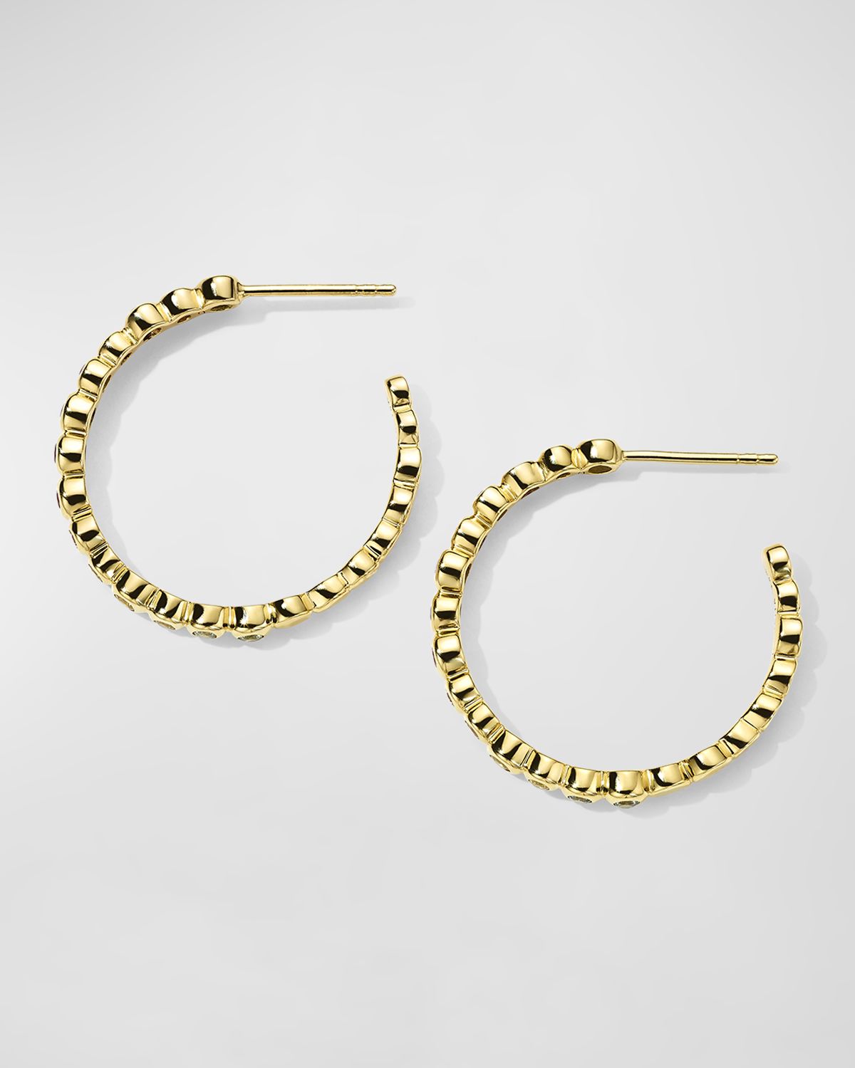 Ippolita 18K Starlet Hoop Earrings with Mixed Sapphires