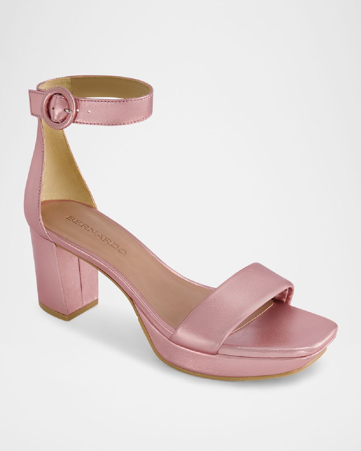 Bernardo Carla Metallic Ankle-Strap Sandals