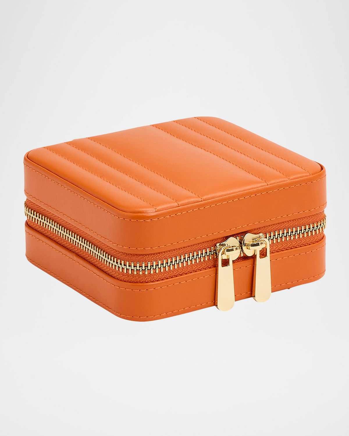 WOLF Maria Square Quilted Zip Jewelry Case