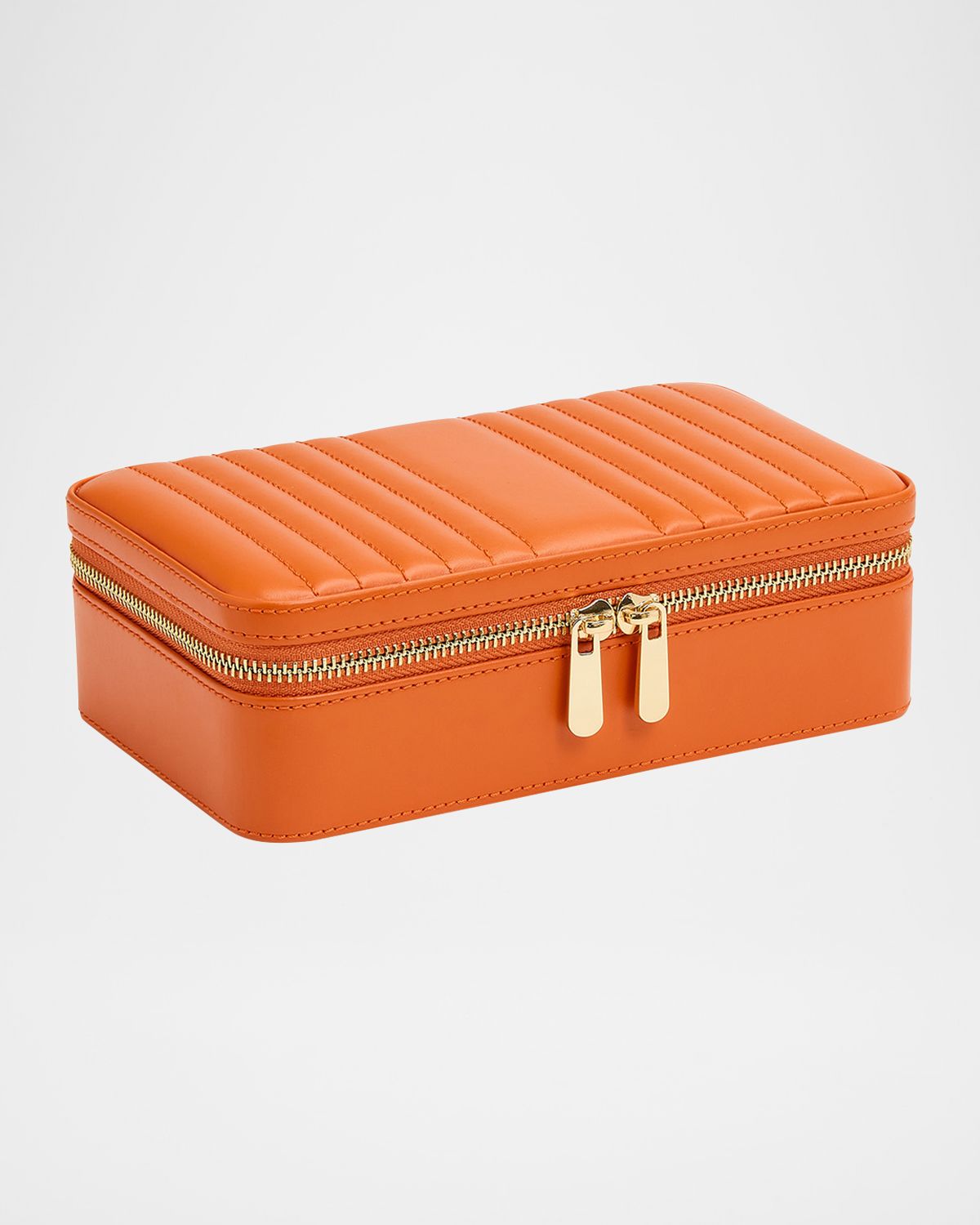 WOLF Maria Rectangle Quilted Zip Jewelry Case