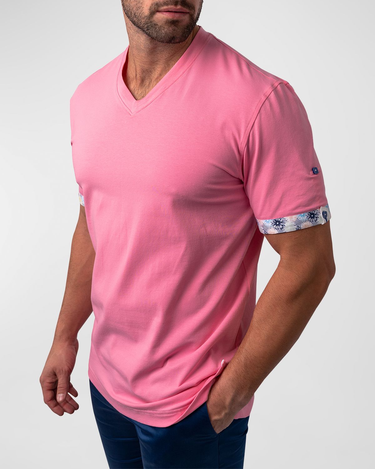 Maceoo Men 's Vivaldi V-Neck T-Shirt