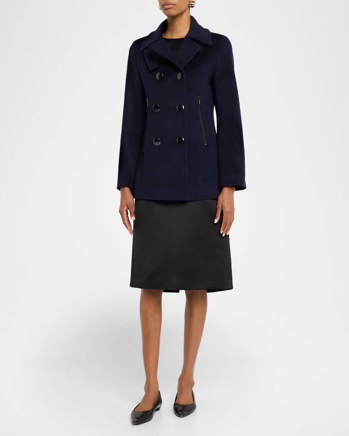 Akris punto Cashmere and Wool-Blend Top Coat