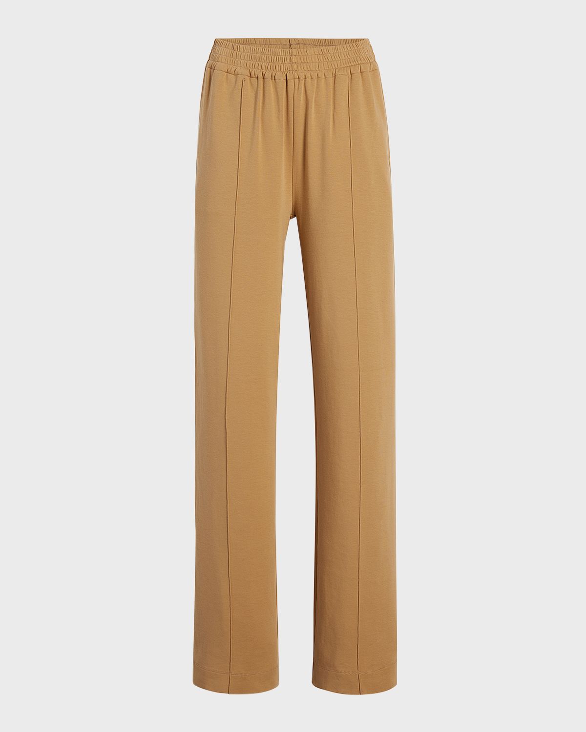 Another Tomorrow Luxe Seamed Wide-Leg Lounge Pants