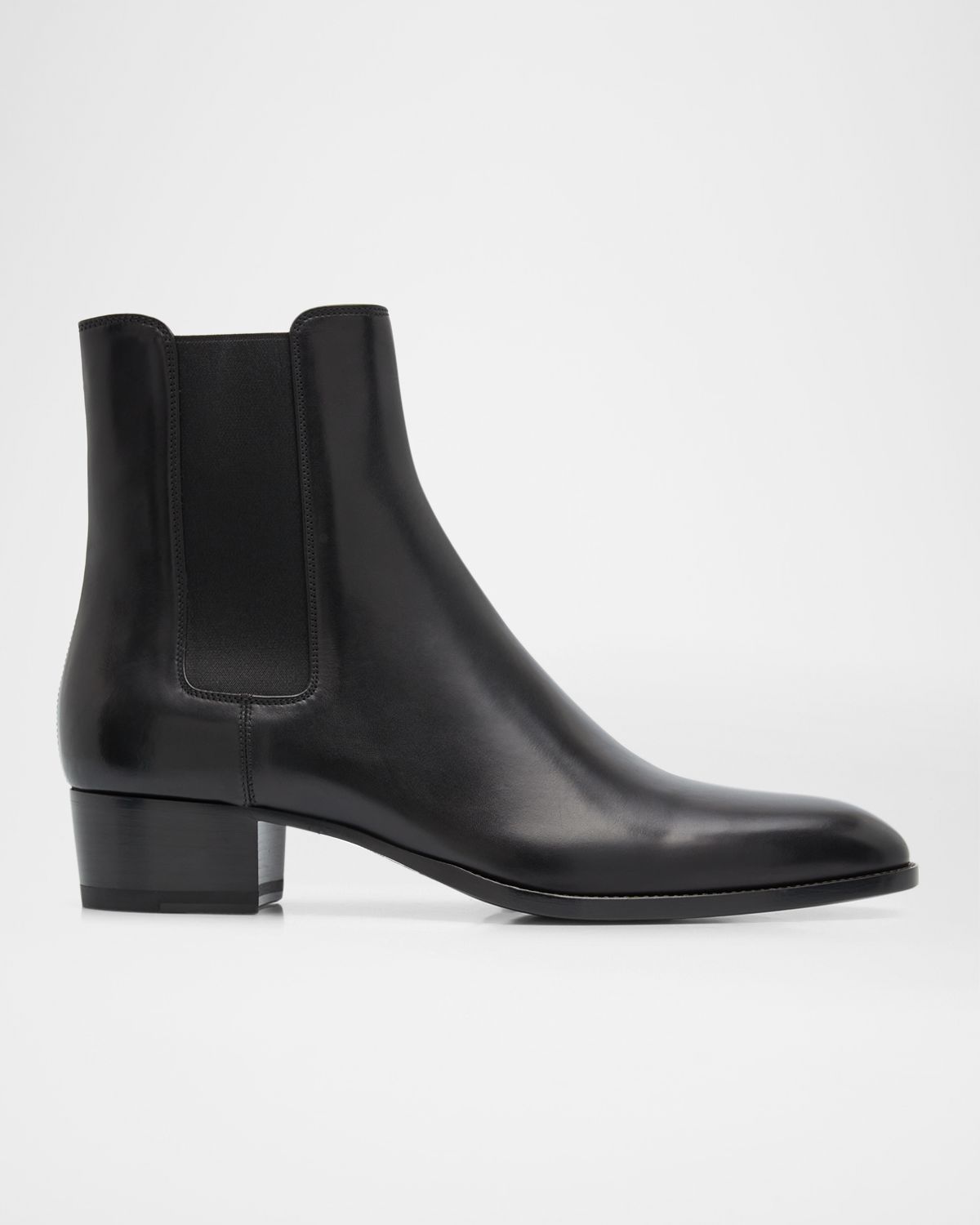 Saint Laurent Men 's Wyatt 40 Leather Chelsea Boots