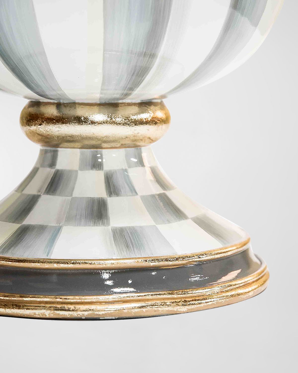 MacKenzie-Childs Sterling Stripe Urn