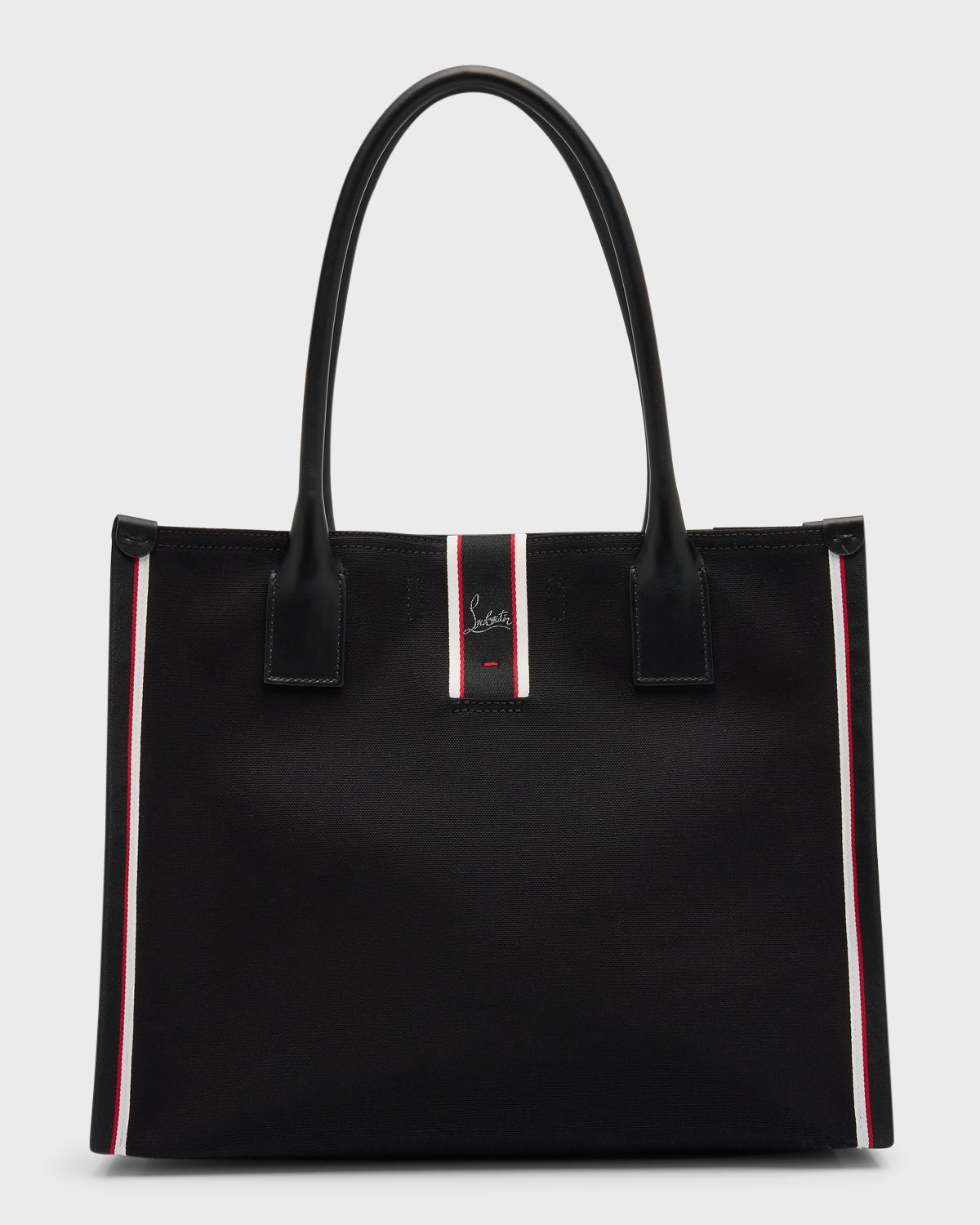 Christian Louboutin Men 's Nastroloubi FAV Large Canvas Tote Bag