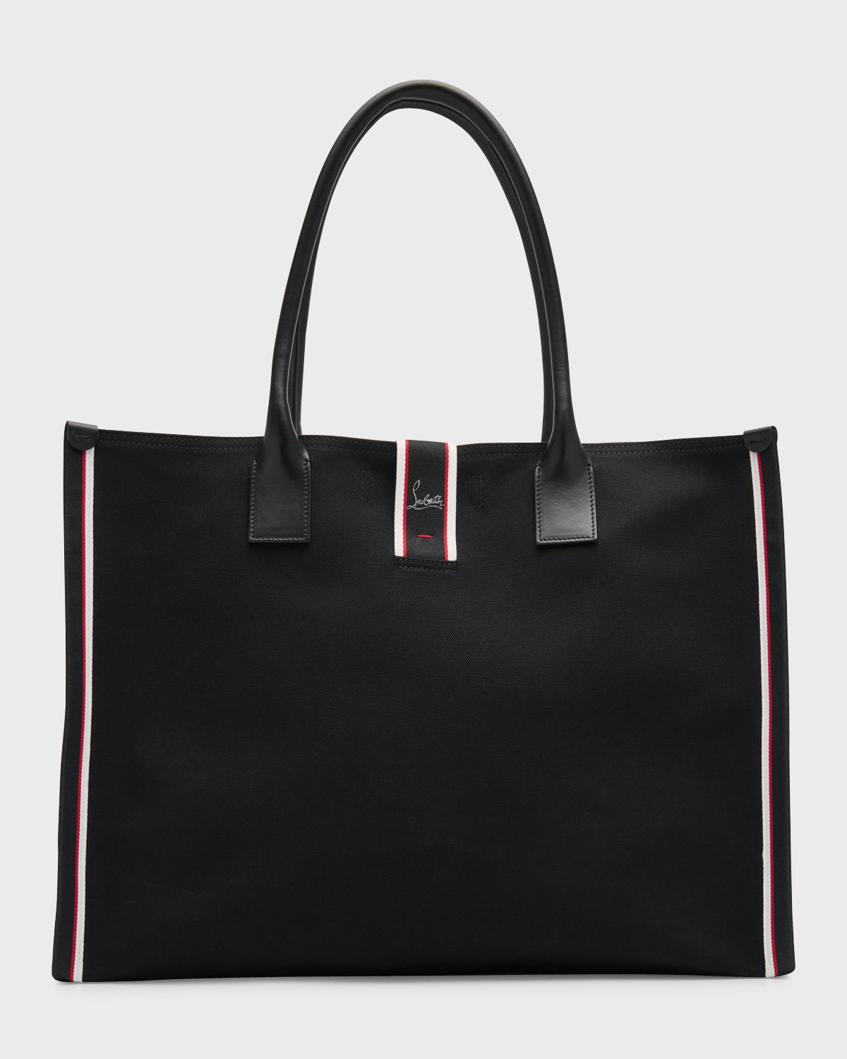 Christian Louboutin Men 's Nastroloubi FAV XL Canvas Tote Bag