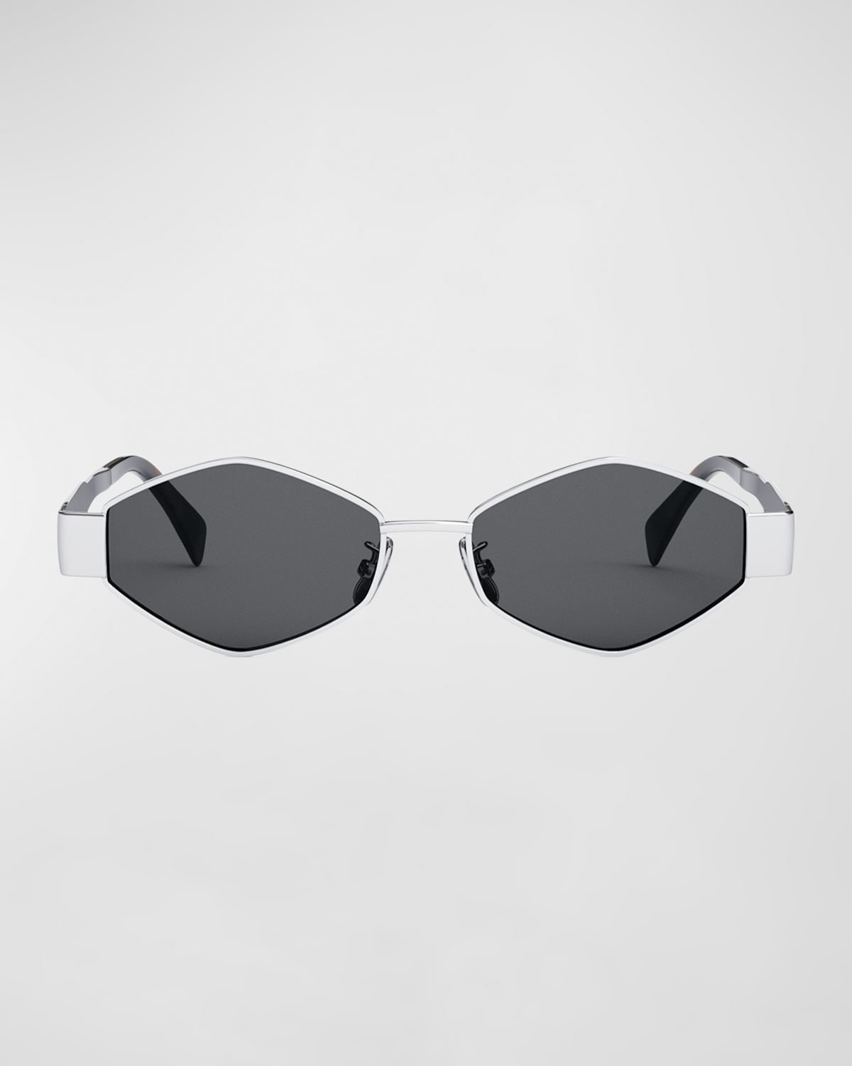Celine Triomphe Round Metal & Acetate Sunglasses