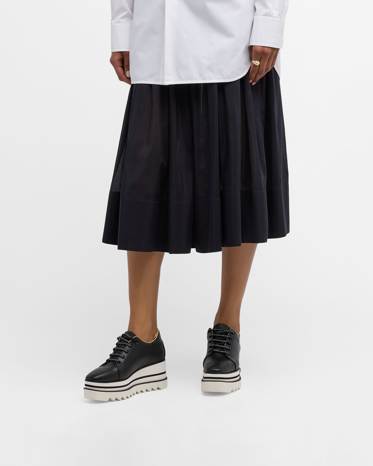 Stella McCartney Sneakelyse Vegan Logo Platform Loafers