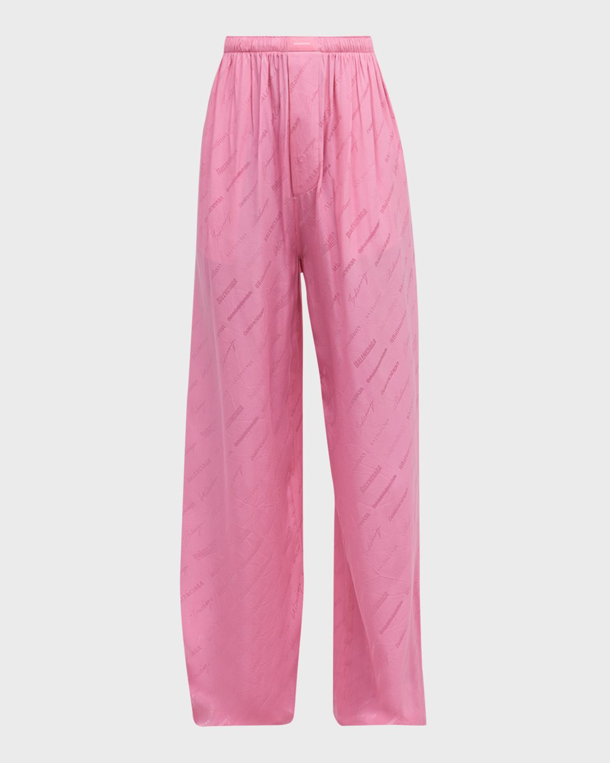 Balenciaga Logo Print Pajama Pants
