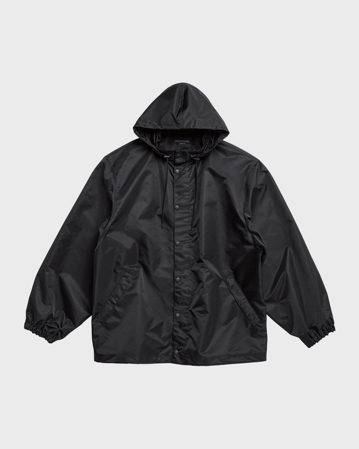 Balenciaga Men 's Tape Type Short Windbreaker