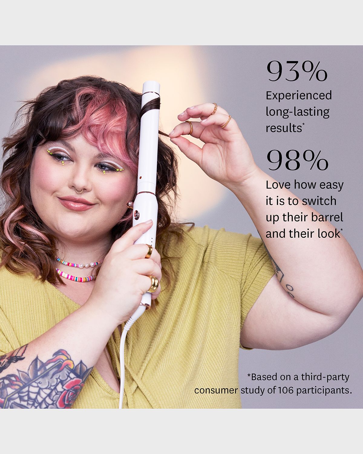 T3 Switch Kit Wave Trio, Styling Iron with Three Interchangeable Barrels