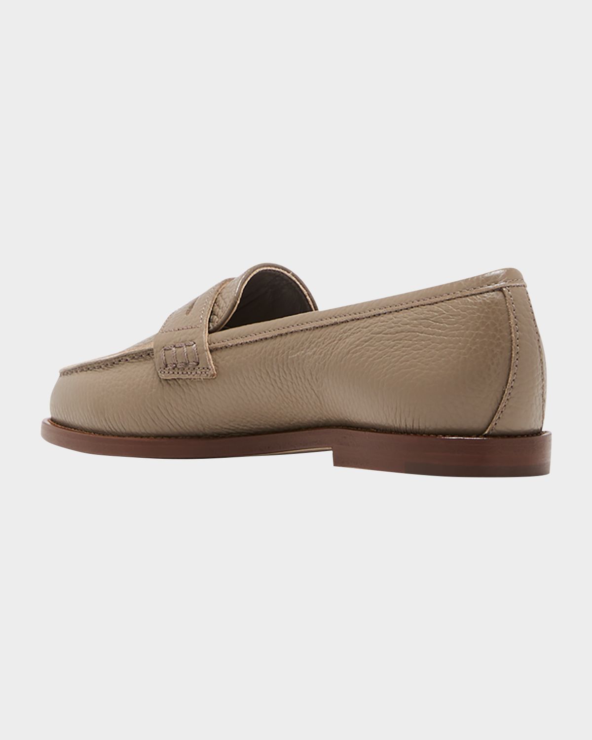 Manolo Blahnik Perrita Leather Penny Loafers