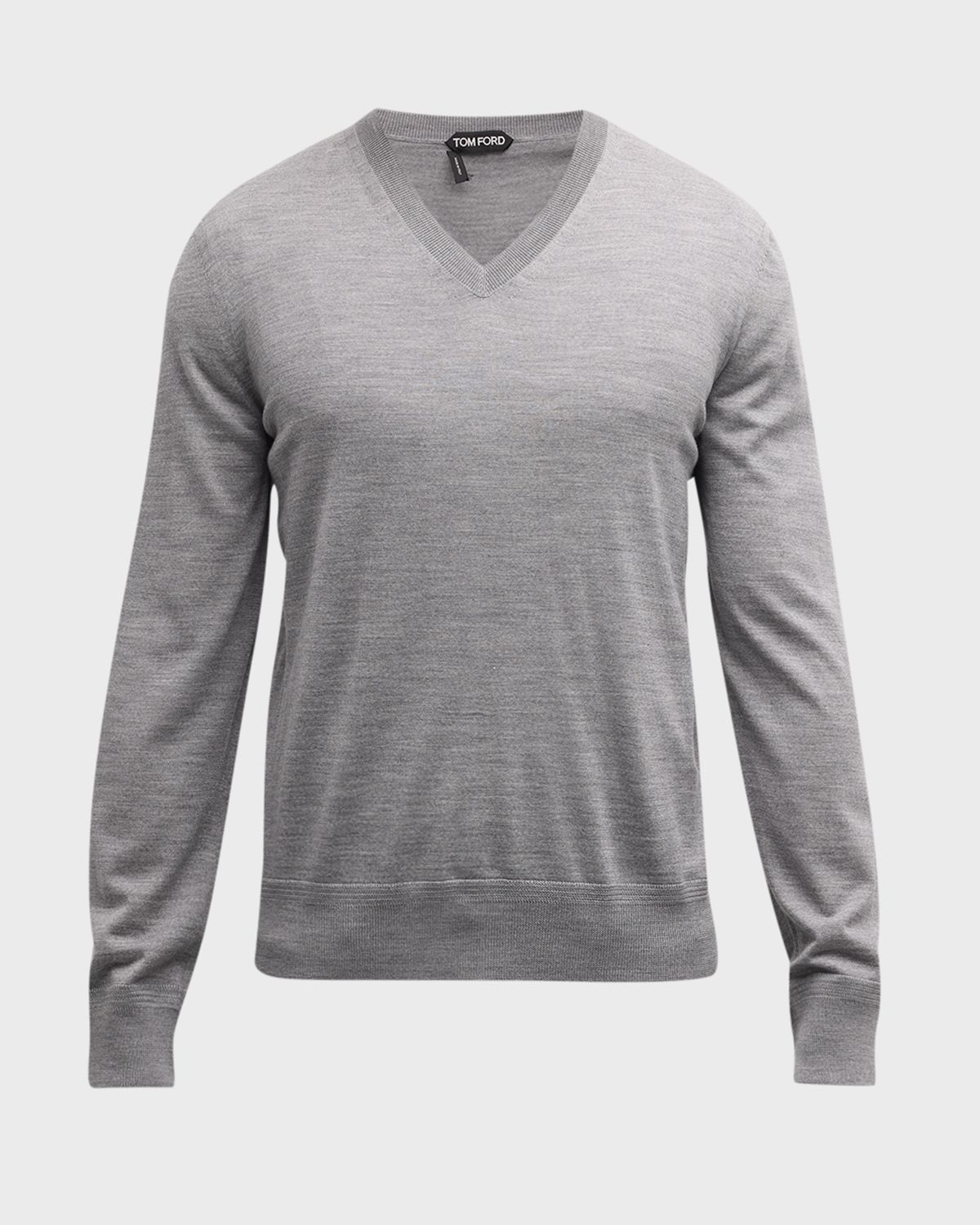 TOM FORD Men 's Merino Wool V-Neck Sweater | Thumbnail 8 TOM FORD Men 's Merino Wool V-Neck Sweater | Thumbnail 8