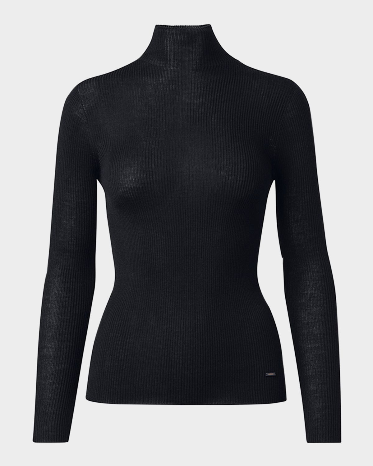 Akris Cashmere-Silk Fine Ribbed Knit Pullover | Thumbnail 6 Akris Cashmere-Silk Fine Ribbed Knit Pullover | Thumbnail 6