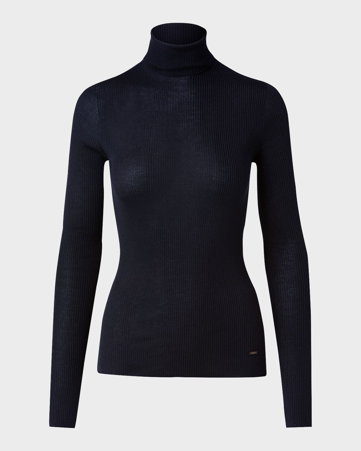 Akris Cashmere-Silk Fine Ribbed Knit Pullover | Thumbnail 6 Akris Cashmere-Silk Fine Ribbed Knit Pullover | Thumbnail 6