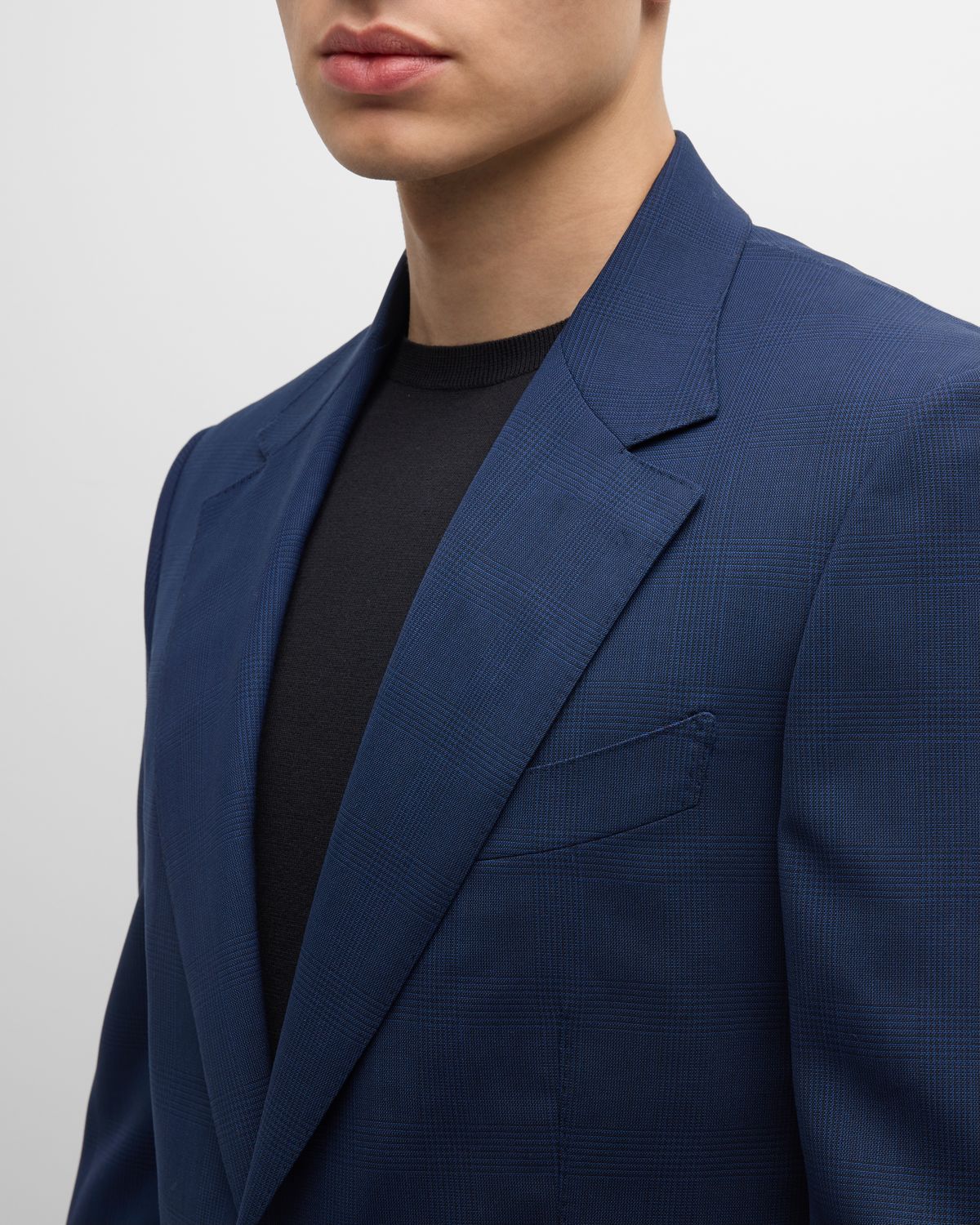 TOM FORD Men 's Shelton Mouline Check Suit