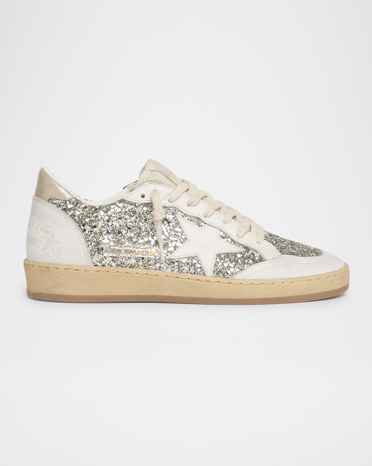 Golden Goose Ball Star Glitter Leather Low-Top Sneakers | Thumbnail 8 Golden Goose Ball Star Glitter Leather Low-Top Sneakers | Thumbnail 8