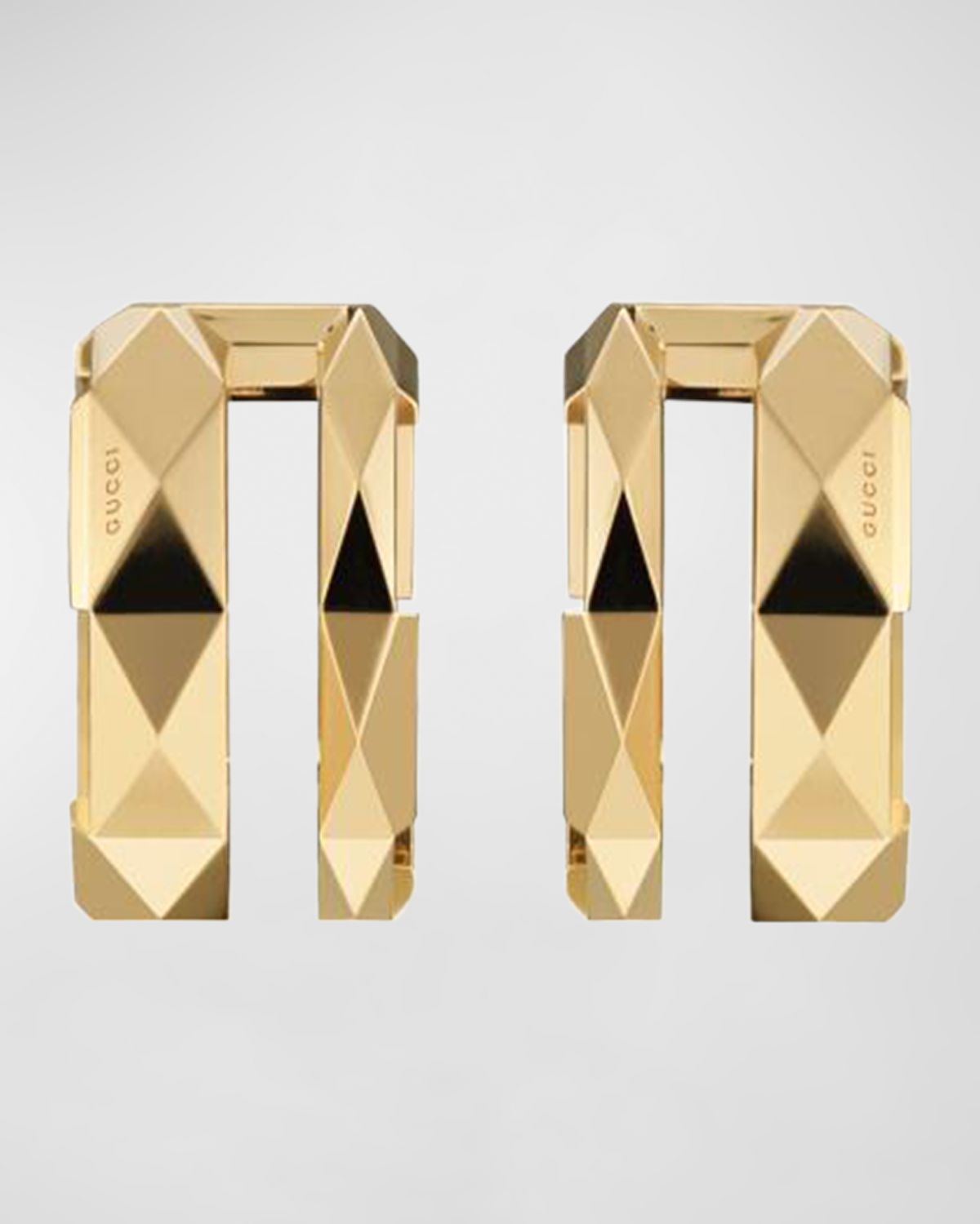 Gucci Link to Love Huggie Earrings in 18k Yellow Gold