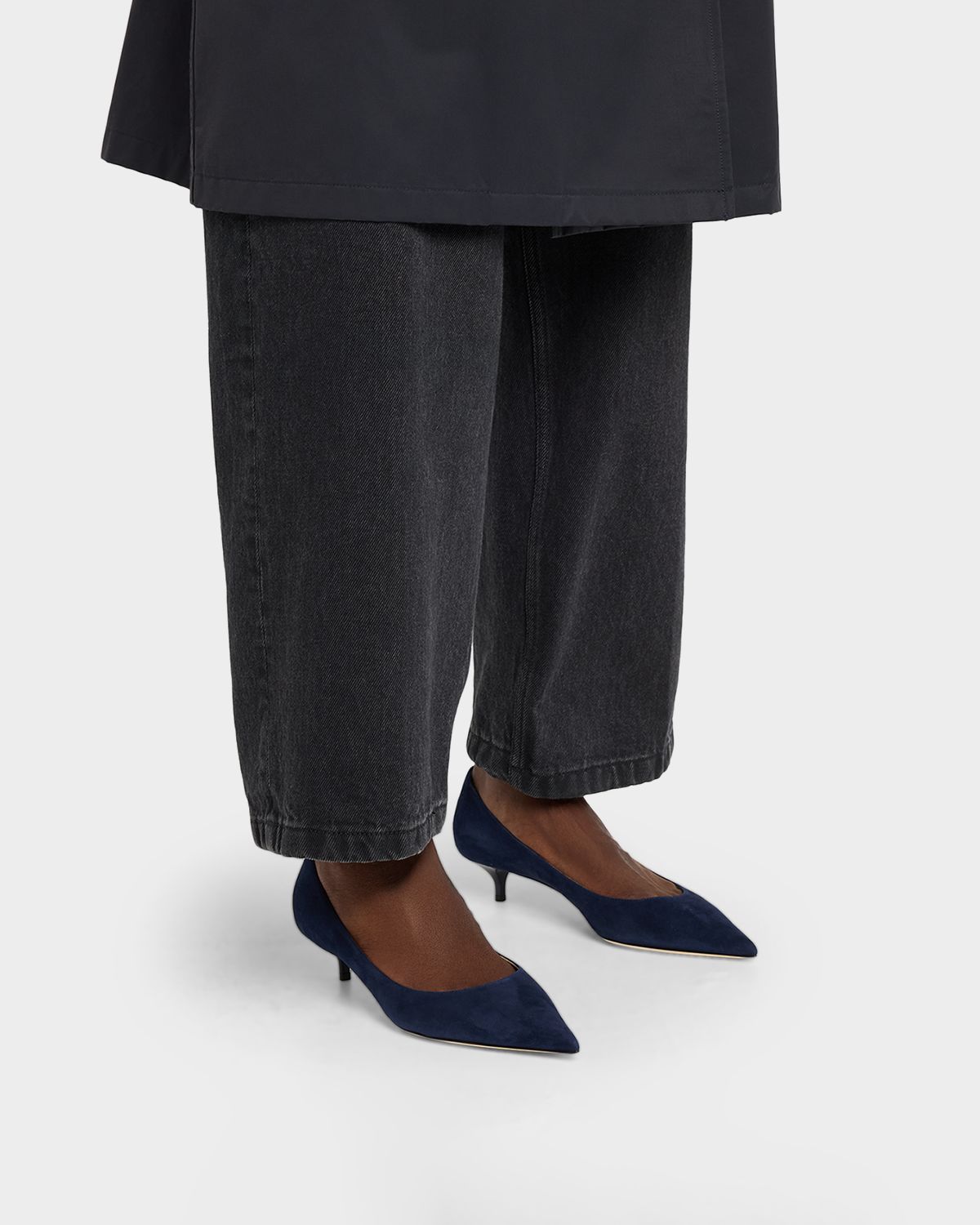 Jimmy Choo Amelia Suede Kitten-Heel Pumps