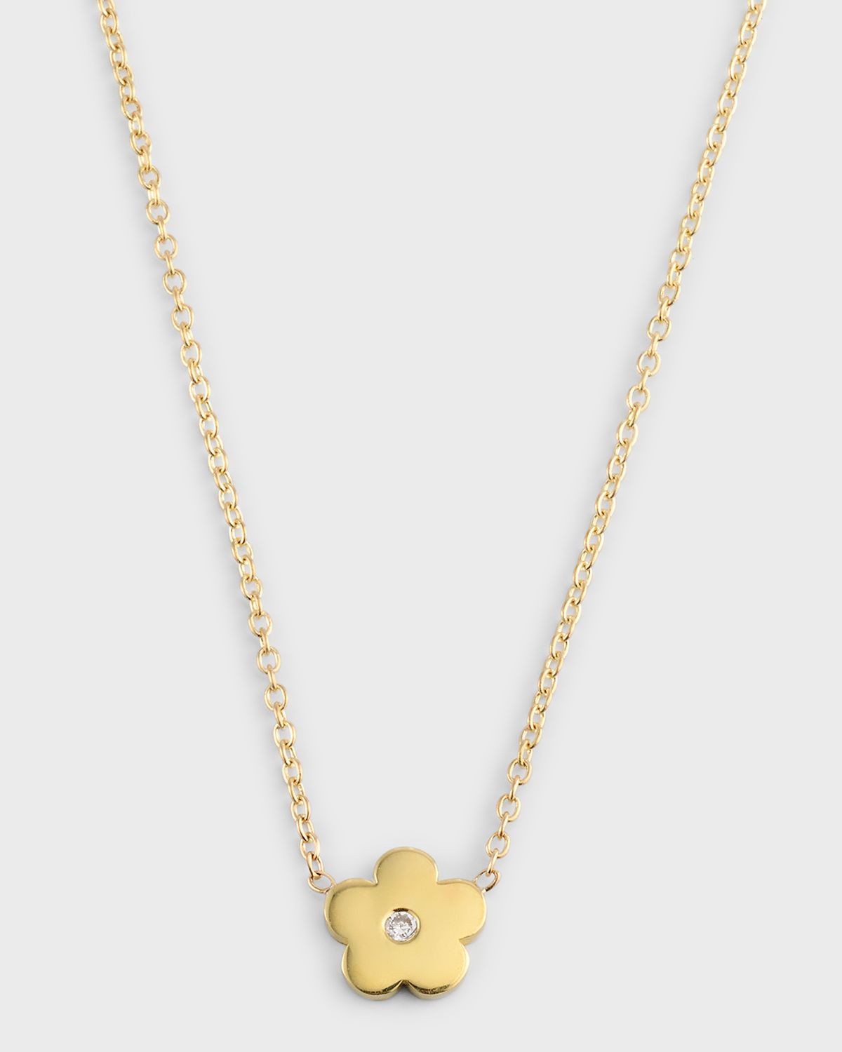 Jennifer Meyer Mini Daisy Diamond Necklace