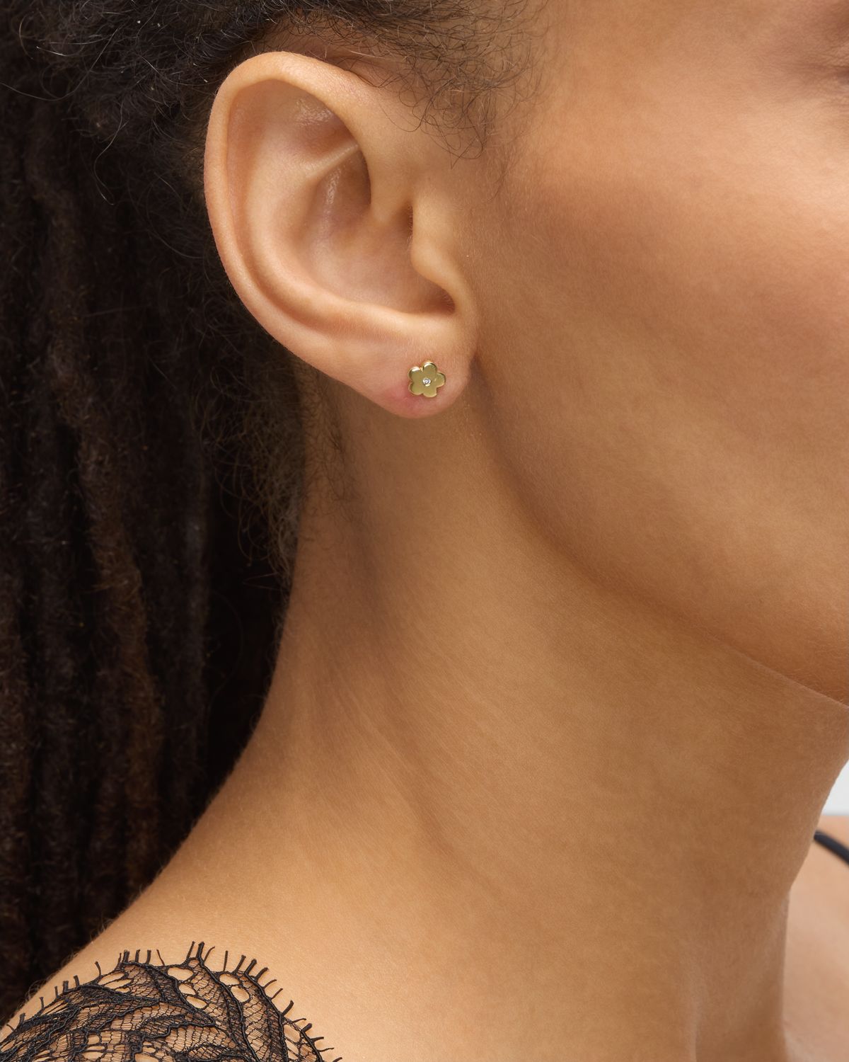 Jennifer Meyer 18K Yellow Gold Mini Daisy Stud Earrings