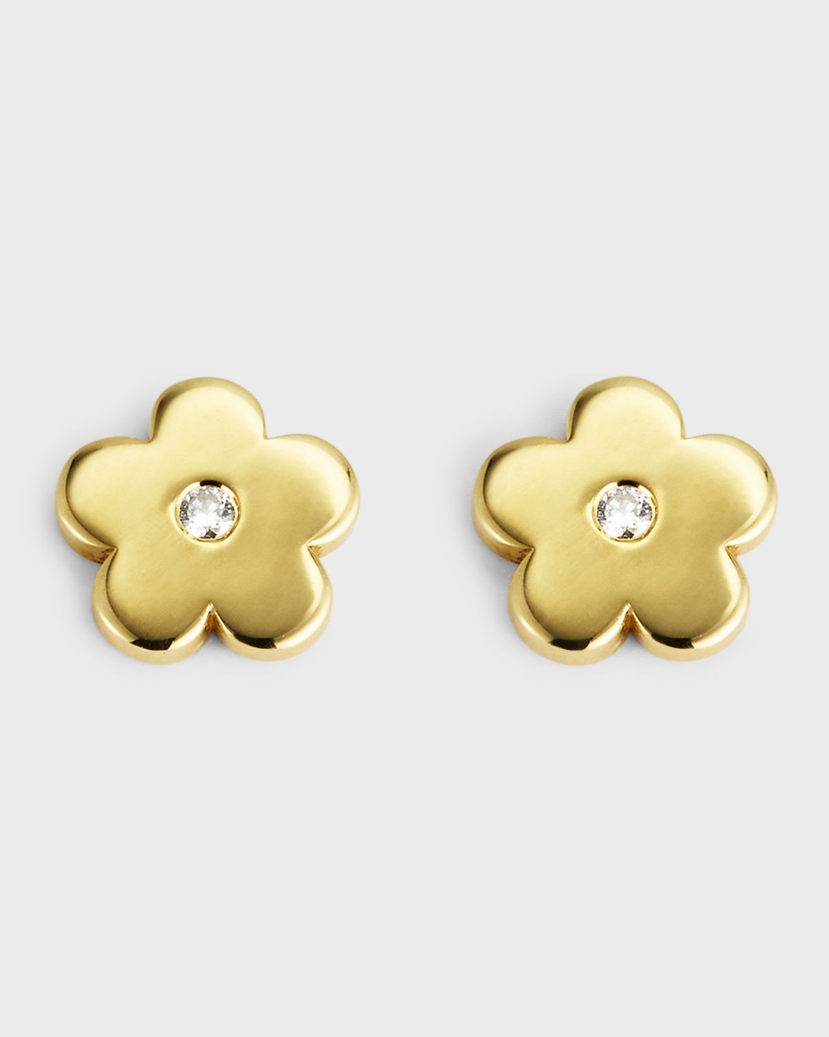 Jennifer Meyer 18K Yellow Gold Mini Daisy Stud Earrings