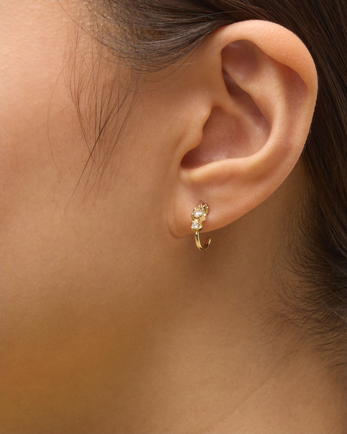 Jennifer Meyer Graduated Diamond Hoop Earrings
