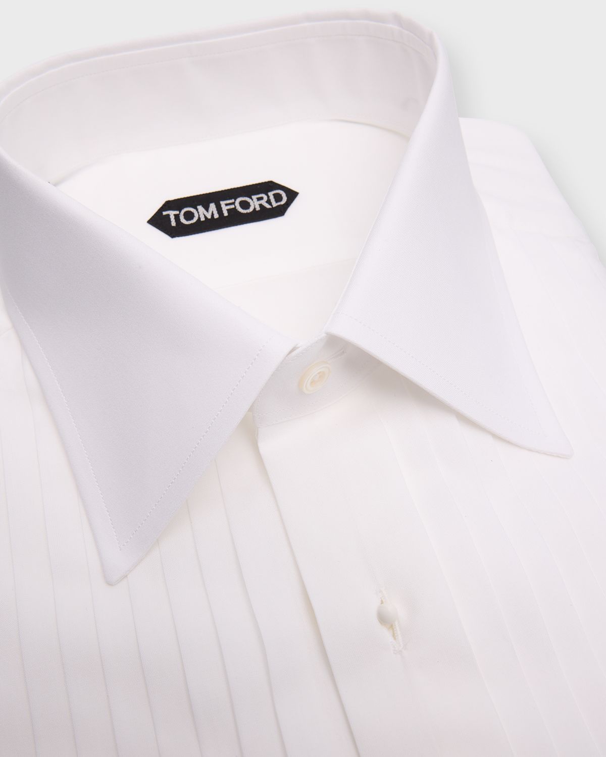 TOM FORD Men 's French Cuff Pleated Dress Shirt