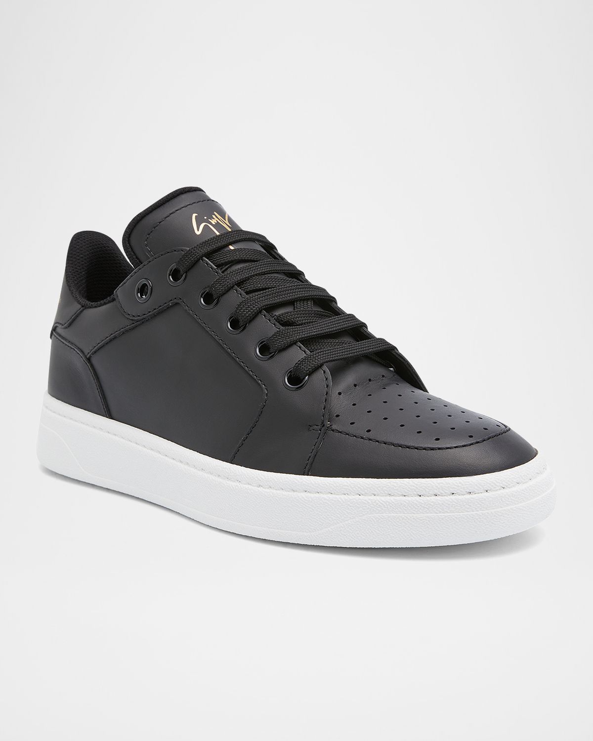 Giuseppe Zanotti Men 's GZ 94 Leather Low Top Sneakers | Thumbnail 6 Giuseppe Zanotti Men 's GZ 94 Leather Low Top Sneakers | Thumbnail 6