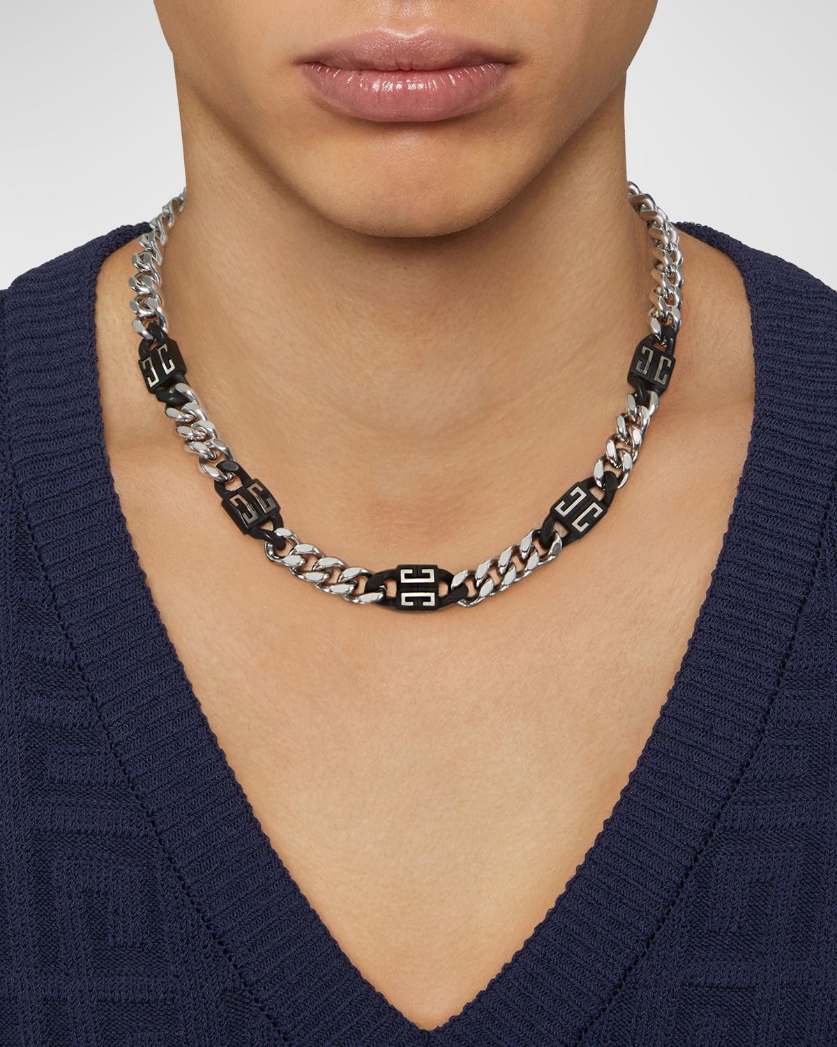 Givenchy Men 's 4G Short Chain Necklace