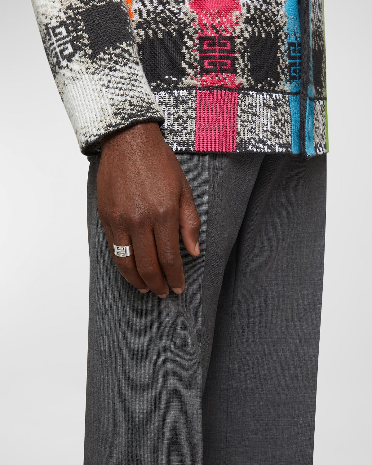 Givenchy Men 's 4G Silvery Ring