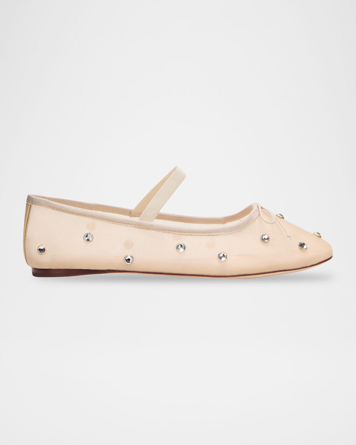 Loeffler Randall Leonie Crystal Mesh Ballerina Flats