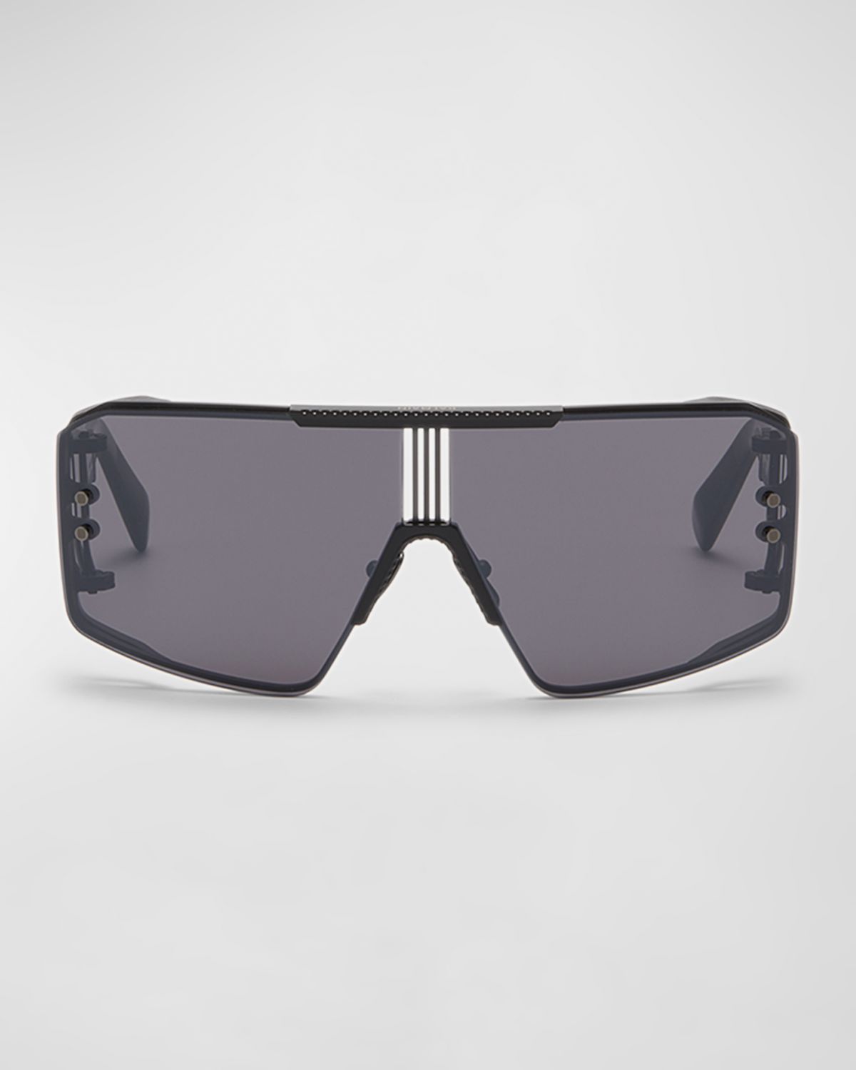 Balmain Le Masque Titanium & Acetate Shield Sunglasses