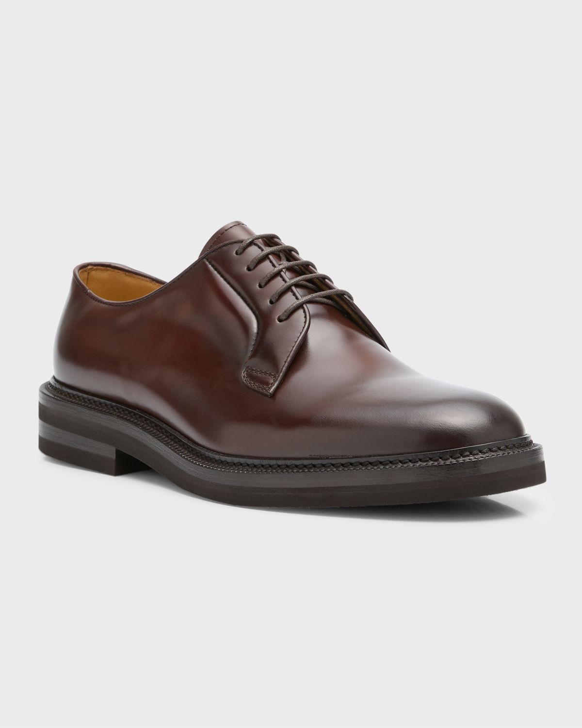 Brunello Cucinelli Men 's Leather Derby Shoes