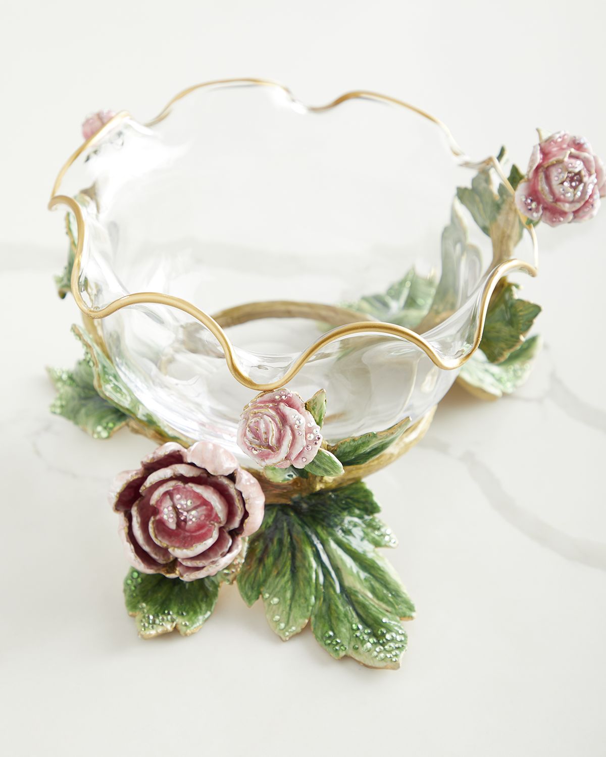 Jay Strongwater Peony Bowl