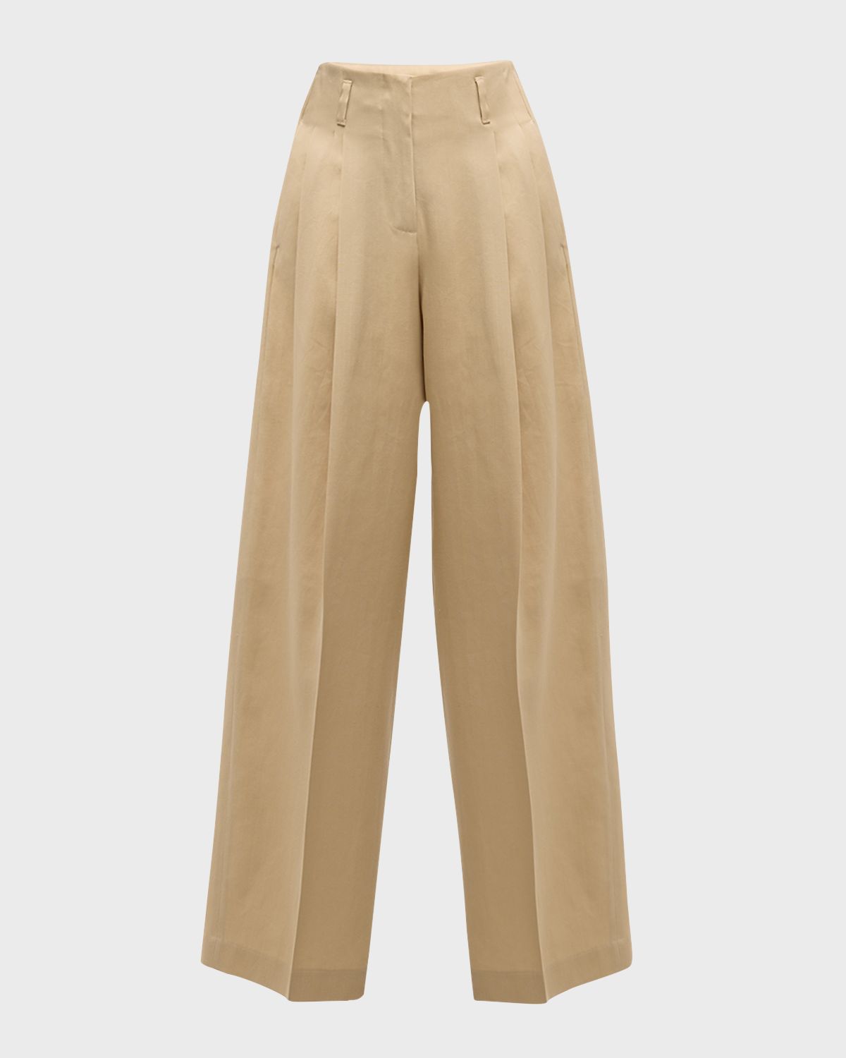 Golden Goose Pleated Wide-Leg Wool Pants