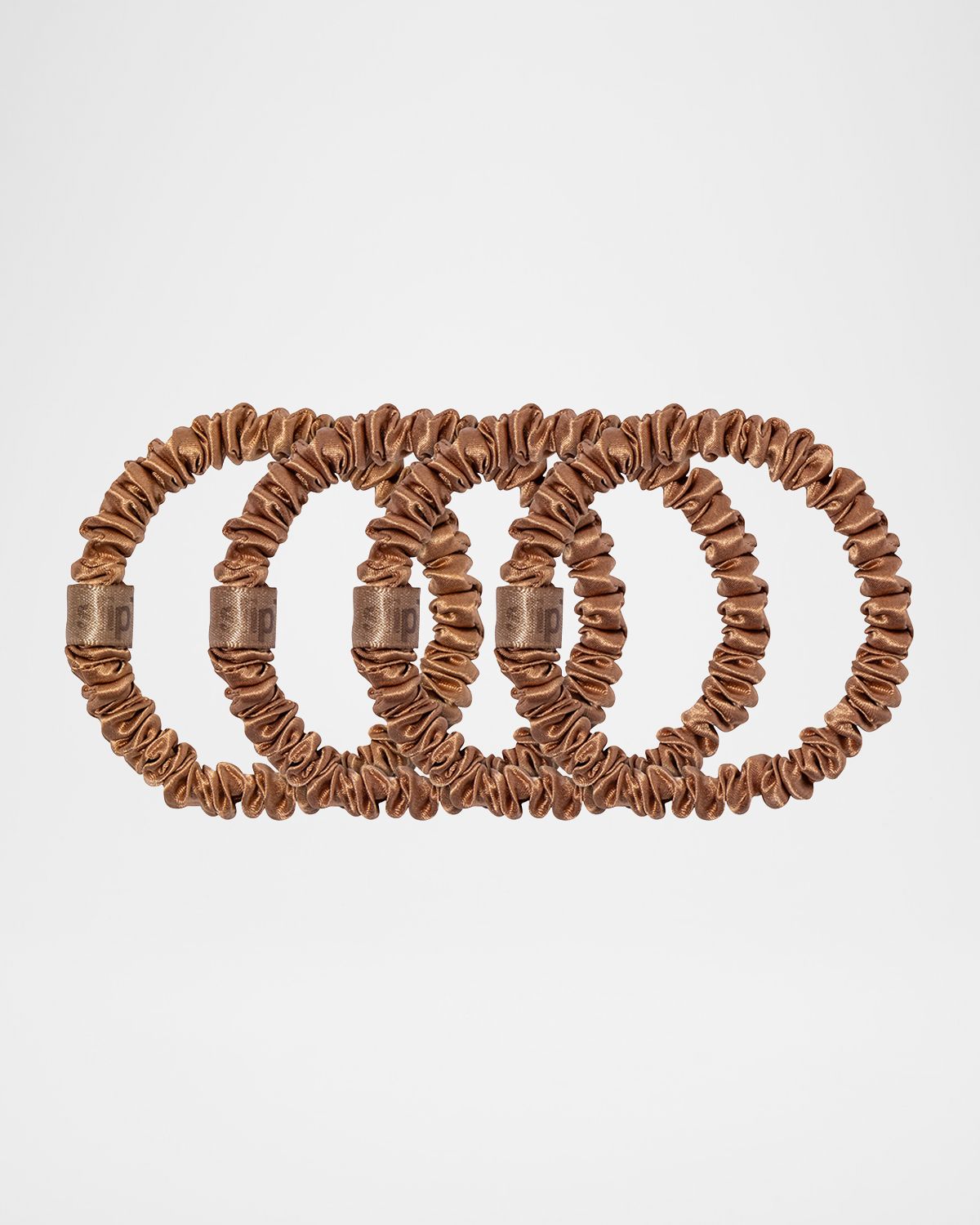 Slip Pure Silk Back to Basics Assorted Skinny Scrunchies Set, 4 Pack