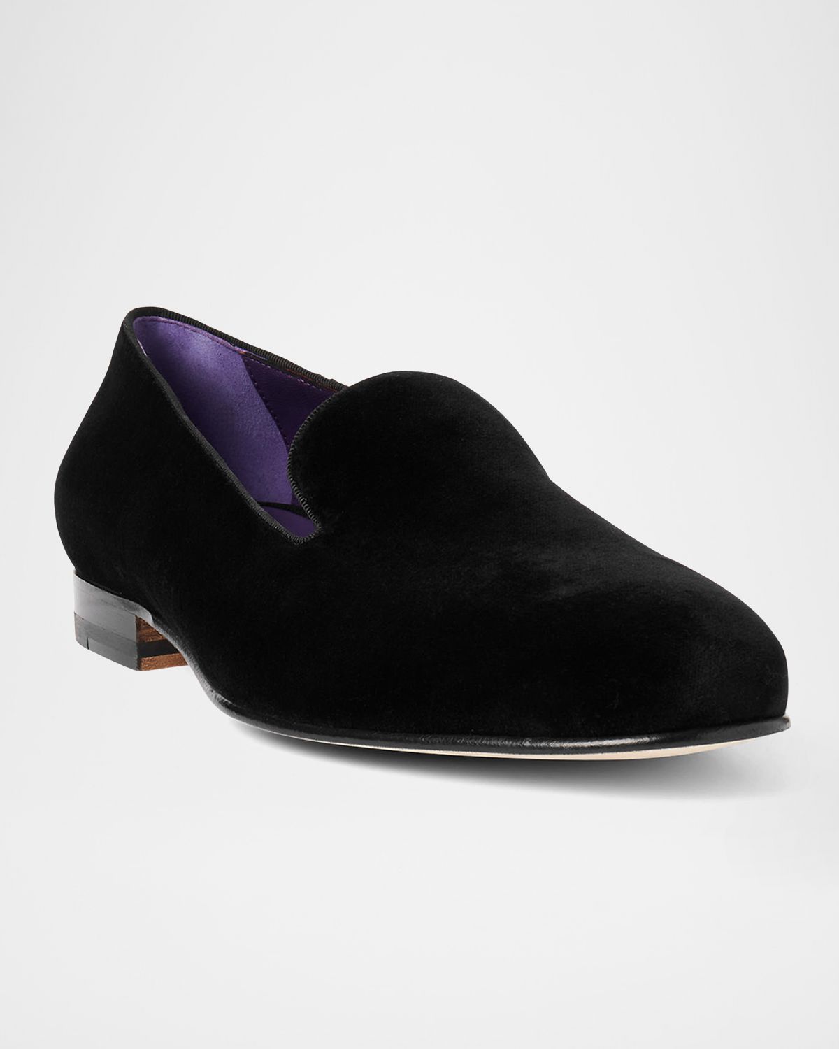 Ralph Lauren Purple Label Men 's Alonzo Velvet Loafers
