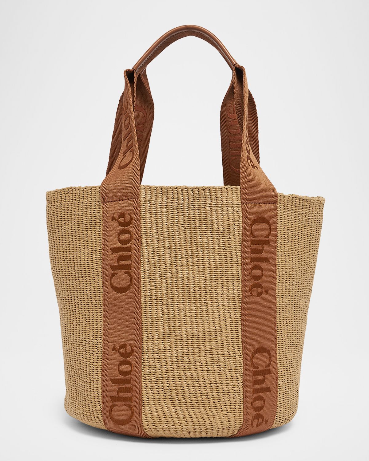 Chloe Woody Large Mifuko Basket Bag with Logo Webbing | Thumbnail 8 Chloe Woody Large Mifuko Basket Bag with Logo Webbing | Thumbnail 8