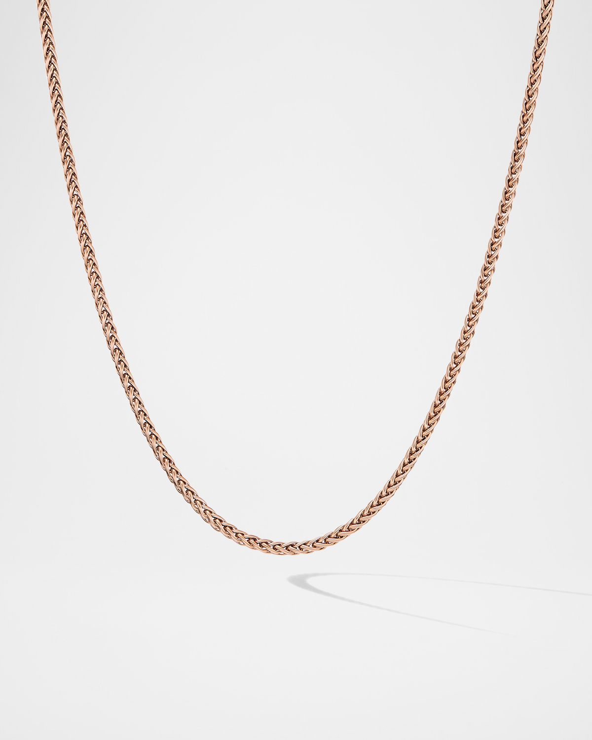 David Yurman 2.5mm Men 's Wheat Chain Necklace in 18K Gold