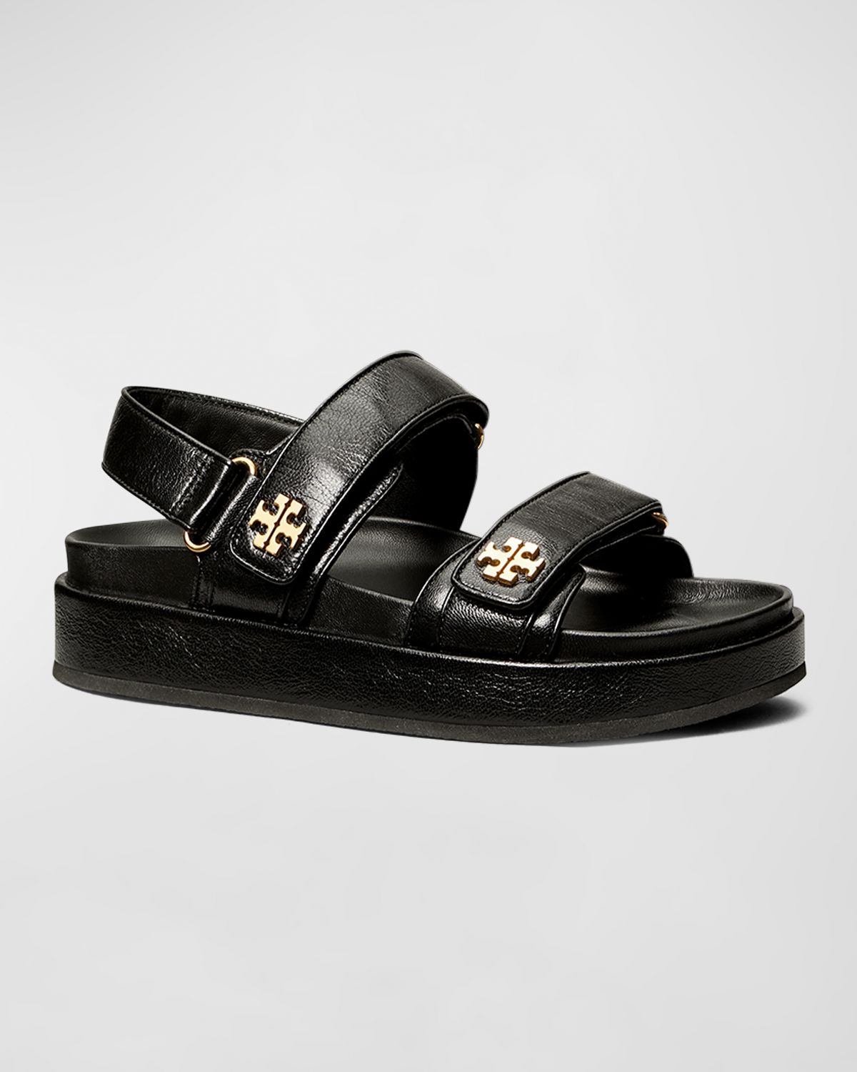 Tory Burch Kira Leather Dual-Band Sport Sandals